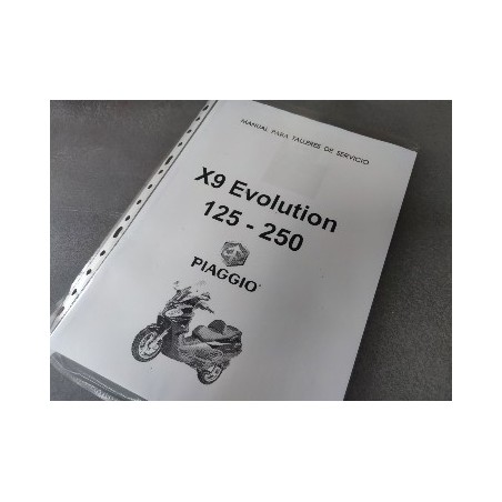 piaggio x9 evolution 125 y 250 manual de talleer en fotocopia