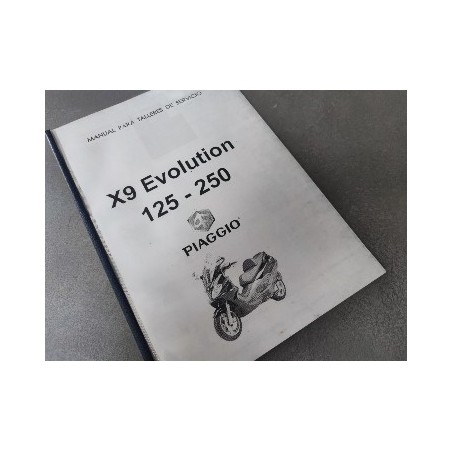 piaggio x9 evolution 125 y 250 manual de talleer en fotocopia