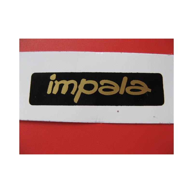 montesa impala adhesivo "impala" oro con fondo negro