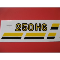 montesa enduro 250 H6 adhesivo lateral en amarillo y negro