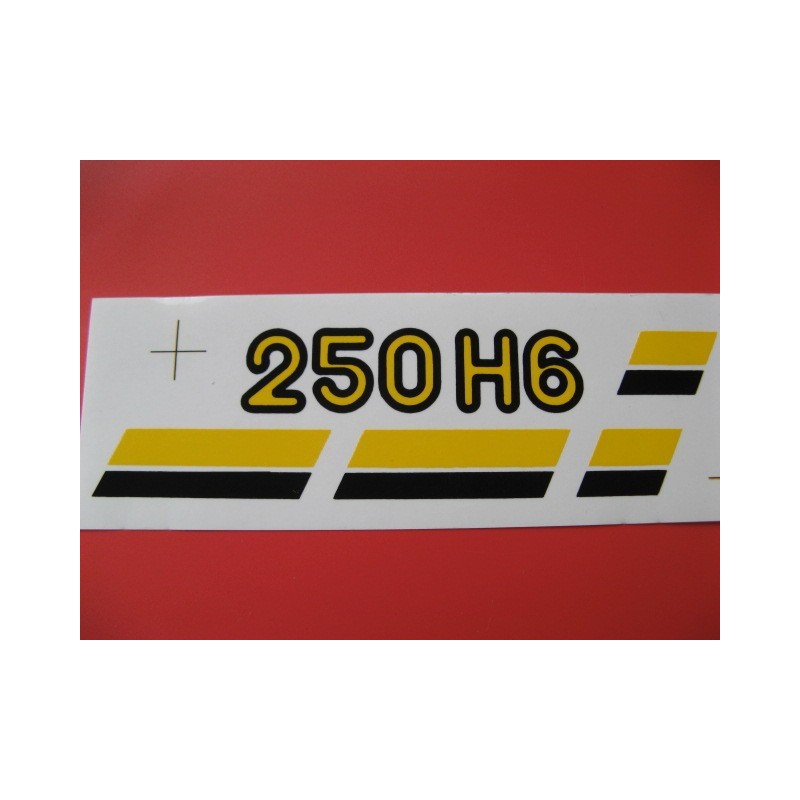 montesa enduro 250 H6 adhesivo lateral en amarillo y negro