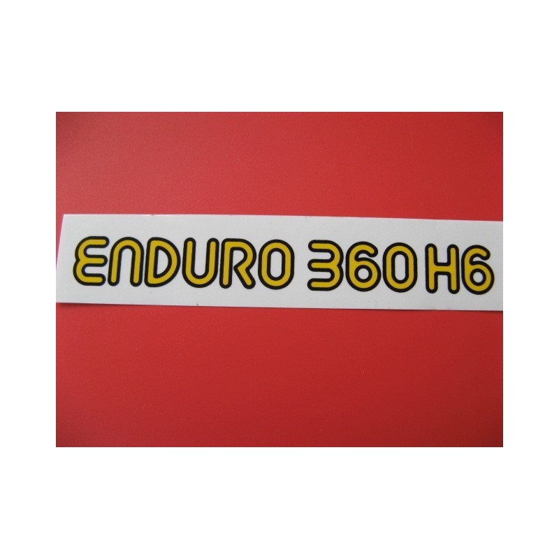 montesa enduro 360 H6 adhesivo en amarillo y negro (19 x 2,5)