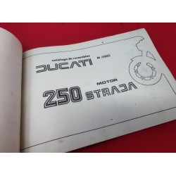 ducati strada 250 libro de despiece original