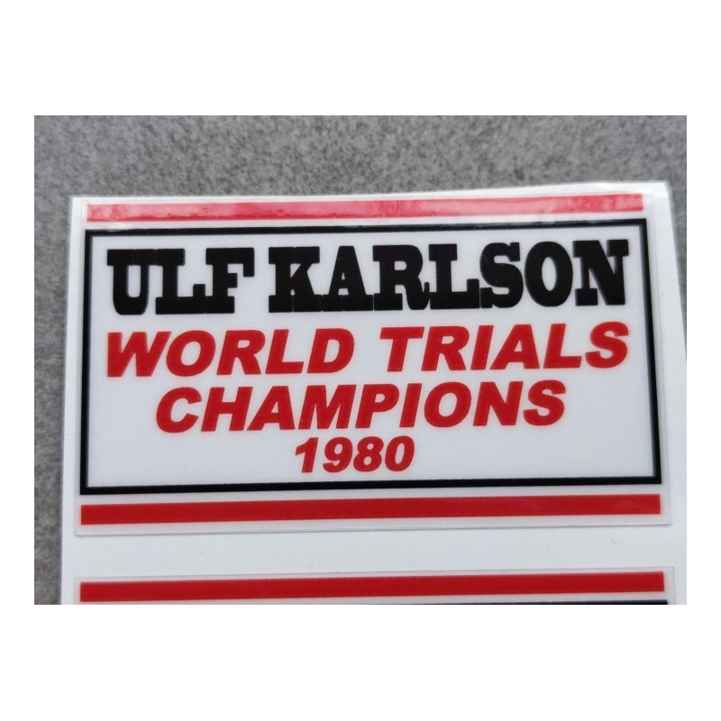 montesa cota 247 adhesivo Ulf Karlson world champions 1980