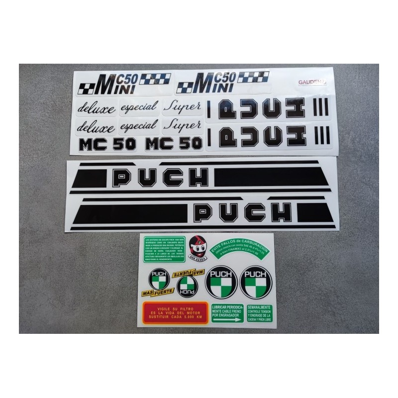 puch minicross mc50 especial juego de pegatinas