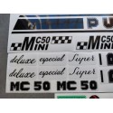 puch minicross mc50 deluxe juego de adhesivos