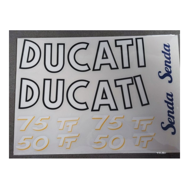 ducati senda 75 TT juego de pegatinas