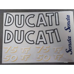 ducati senda 50 TT juego de pegatinas