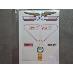 ducati 200 TS juego de pegatinas