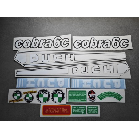 puch cobra 6C primera serie juego de pegatinas