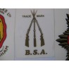 bsa, adhesivo rifles en oro (3,5 x 6)