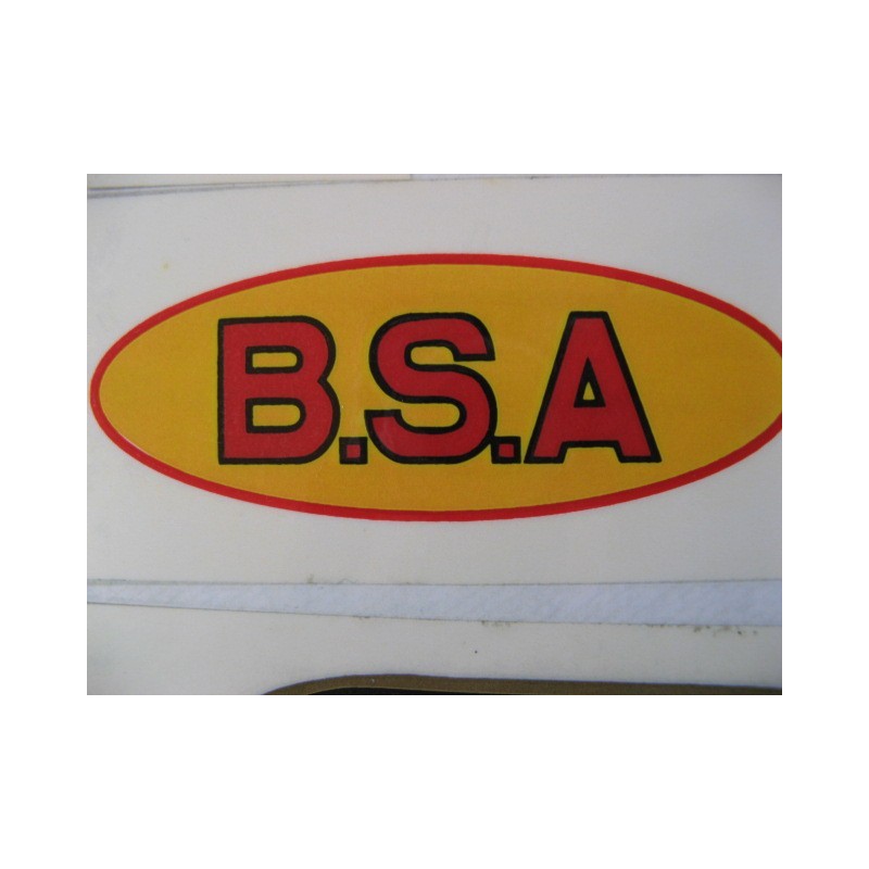 bsa, adhesivo amarillo-rojo (10 x 4)