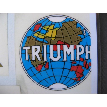 triumph, adhesivo emblema redondo (5,5 x 5,5)