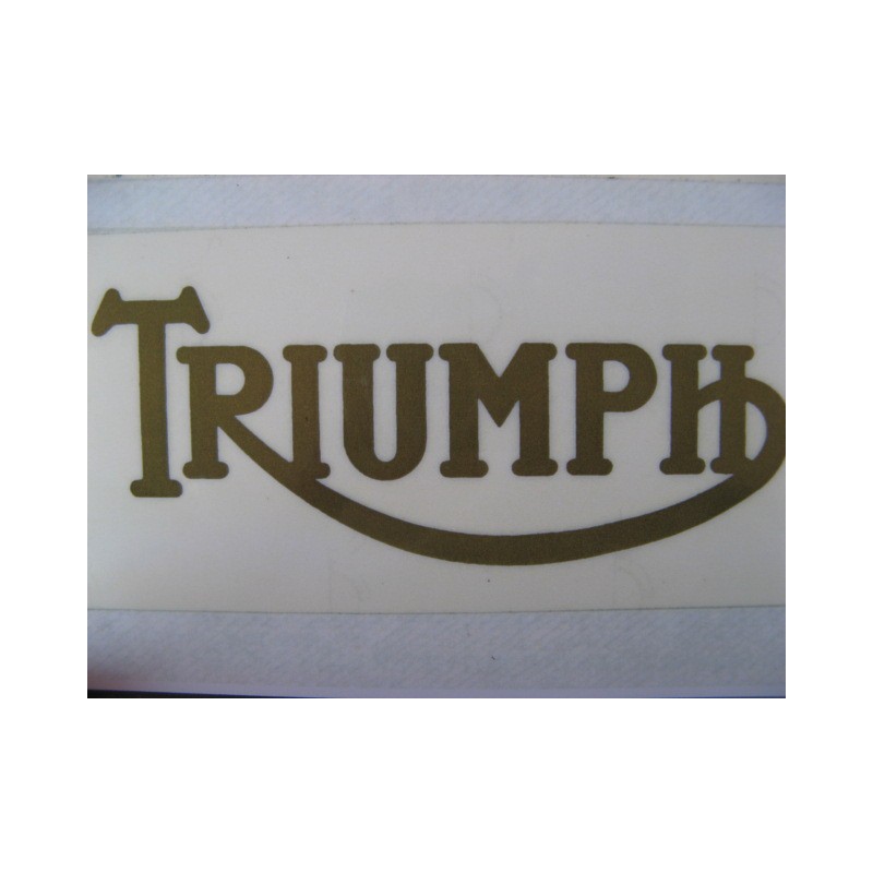 triumph, adhesivo emblema oro 13 x 5
