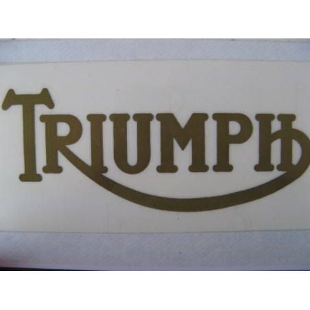 triumph, adhesivo emblema oro 13 x 5