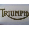 triumph, adhesivo emblema oro 13 x 5