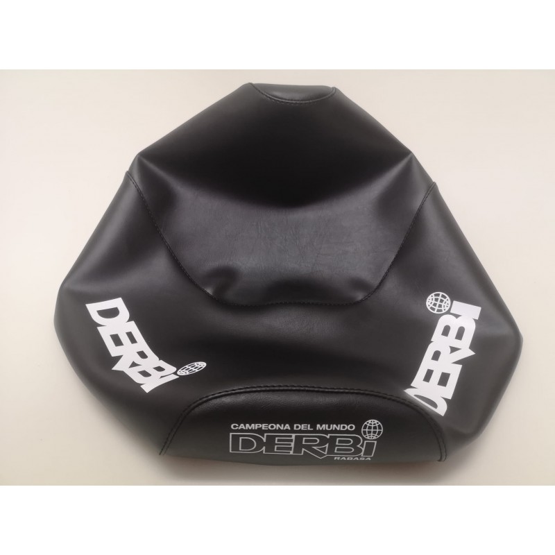 copy of derbi variant sport R funda de asiento con logo blanco