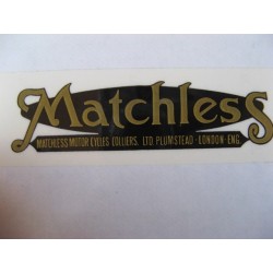 matchless, adhesivo oro-negro 11 x 3