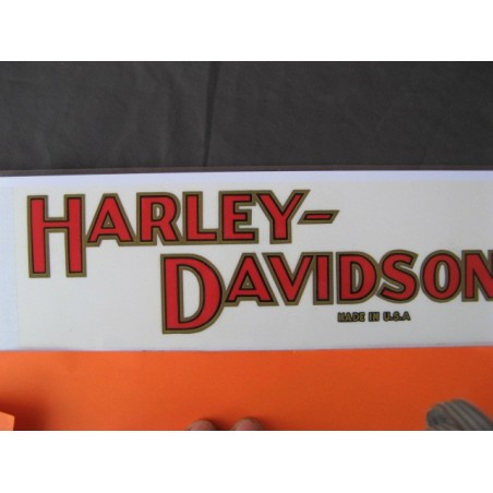 harley davidson, emblema del deposito 25 x 7,5