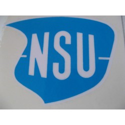 nsu, adhesivo azul-blanco 7,5 x 5,5