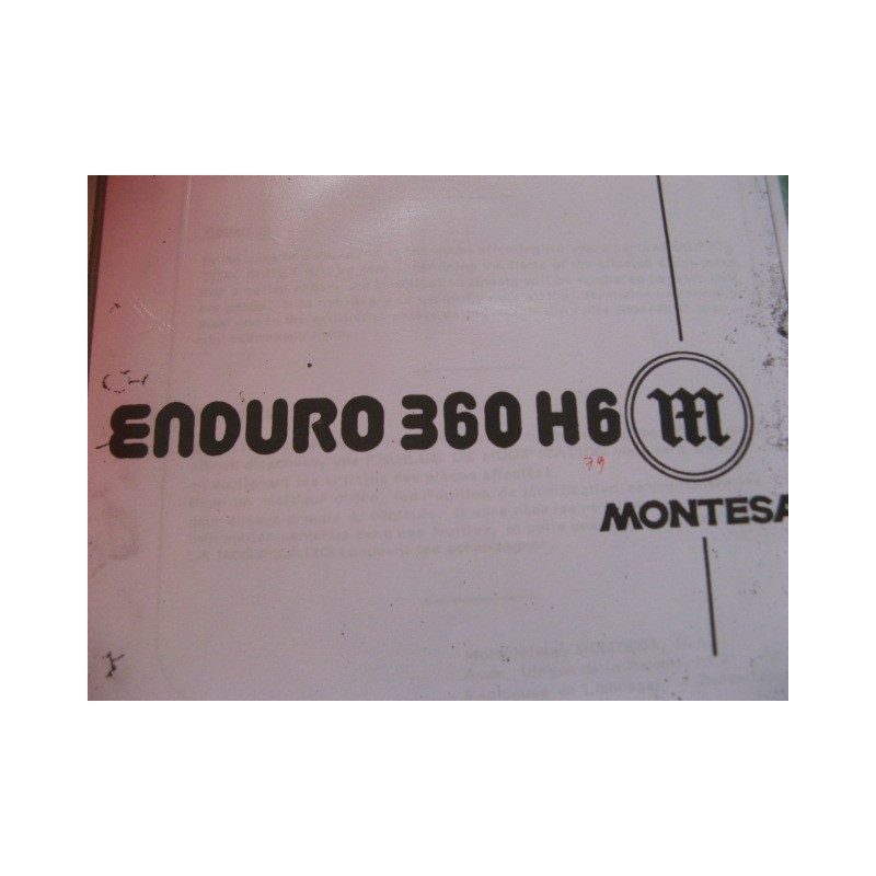 montesa enduro 360 H6 (1979) despiece g