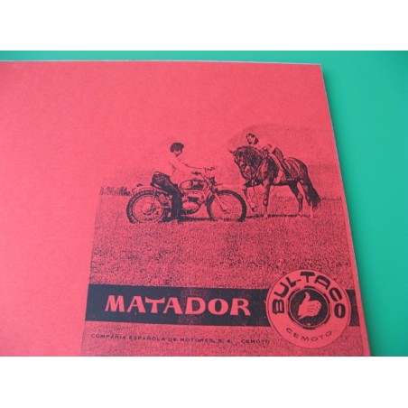 bultaco matador primer modelo mantenimiento y despiece en ingles