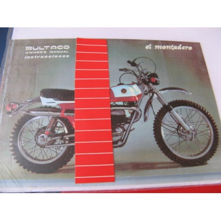 bultaco montadero mantenimiento en ingles