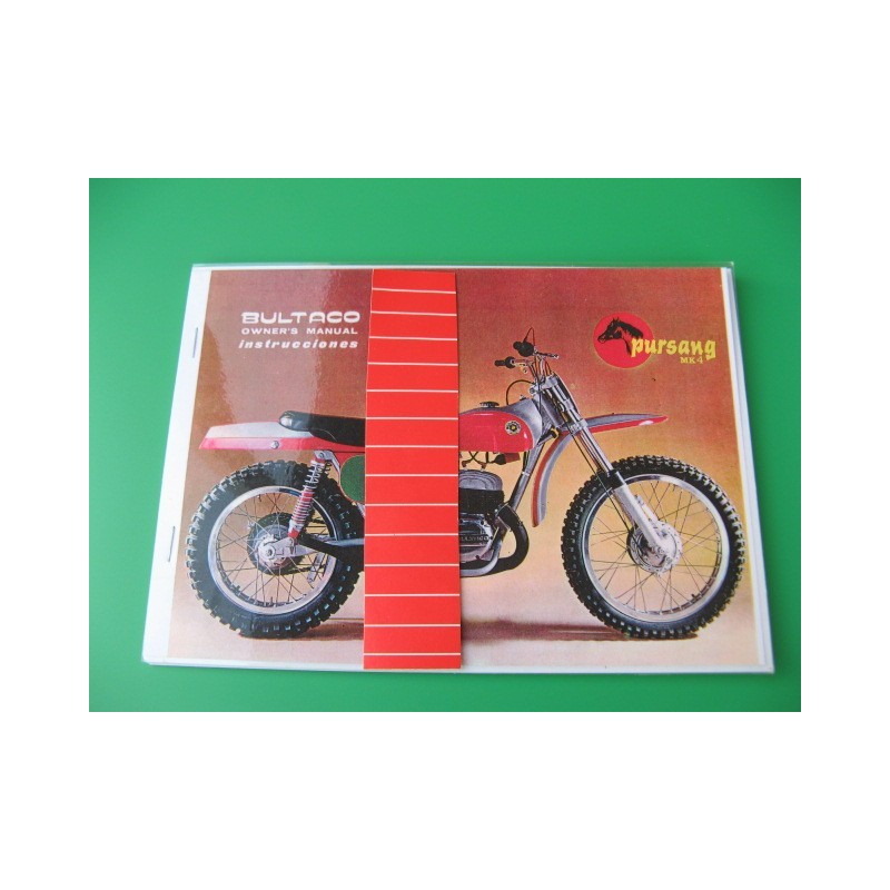 bultaco pursang Mk4 mantenimiento en ingles