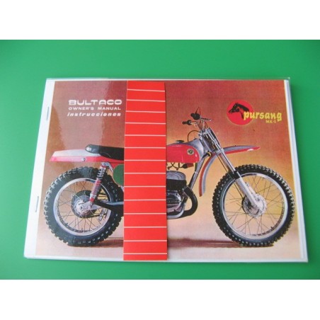 bultaco pursang Mk4 mantenimiento en ingles