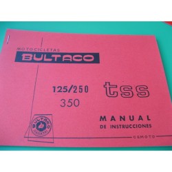 bultaco TSS 125, 250 y 350 mantenimiento en ingles