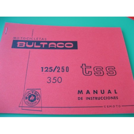 bultaco TSS 125, 250 y 350 mantenimiento en ingles