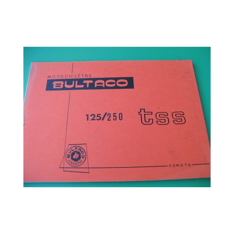 bultaco TSS 125 y 250 mantenimiento en ingles