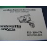 lambretta 125, 150 y 175 scooterlinea despiece