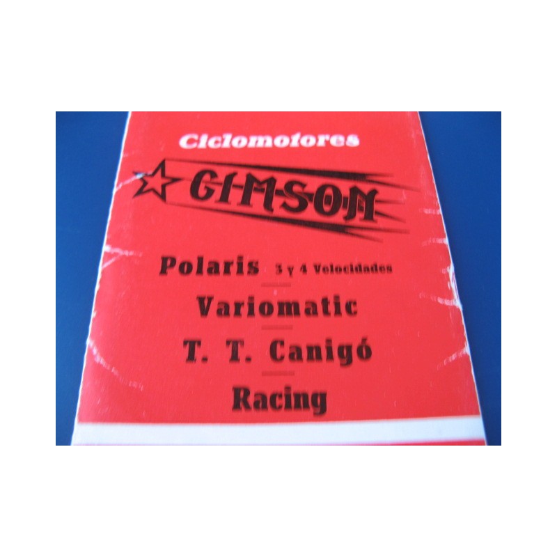 gimson polaris variomatic, TT, canigo y racing mantenimiento