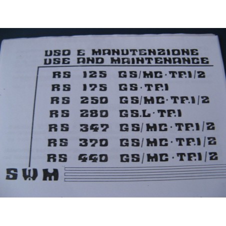 swm RS 125 y GS mantenimiento