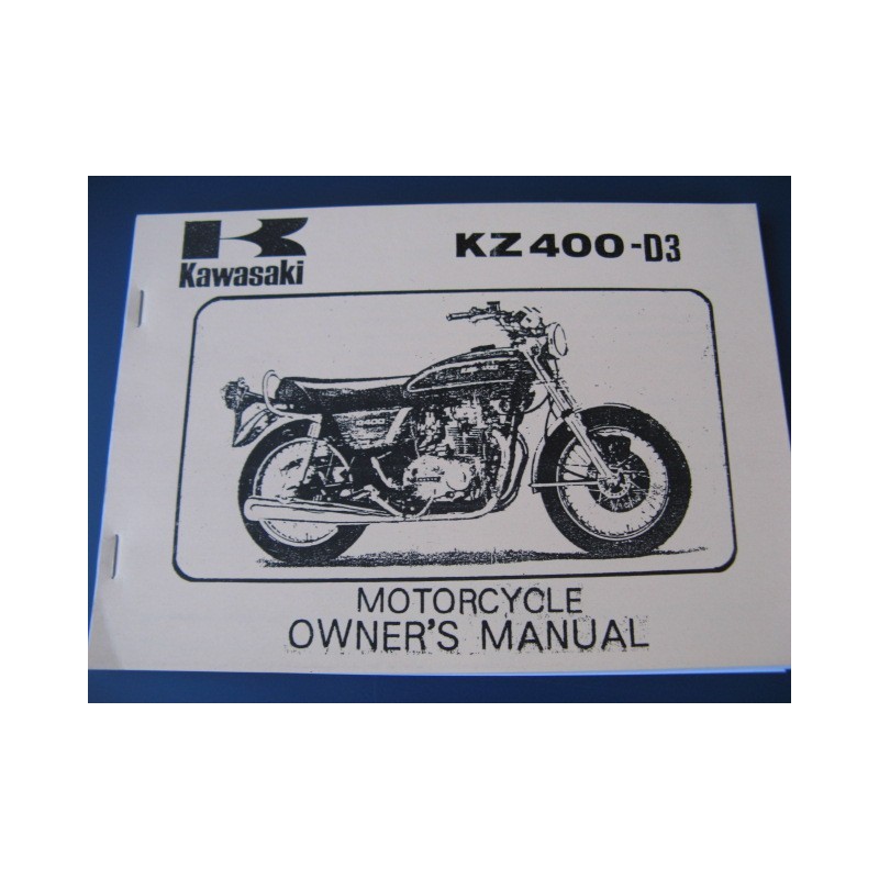 kawasaki KZ 400 mantenimiento en ingles