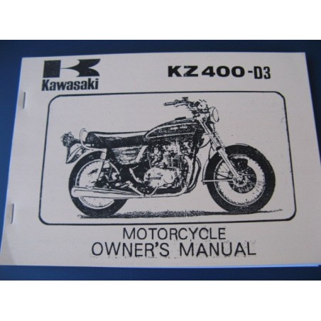 kawasaki KZ 400 mantenimiento en ingles