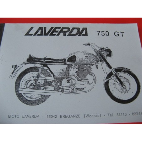 laverda 750 bicilindrica de tambor despiece