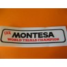 montesa adhesivo "(viva) campeona del mundo" en negro y rojo