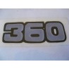 bultaco 360 adhesivo "360" en gris y negro