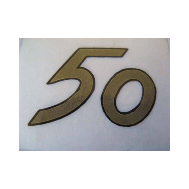 bultaco 50 adhesivo "50" en oro negro