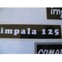 montesa impala 125 adhesivo negro y blanco