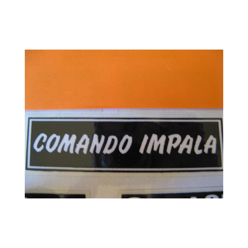 montesa impala comando adhesivo negro y blanco