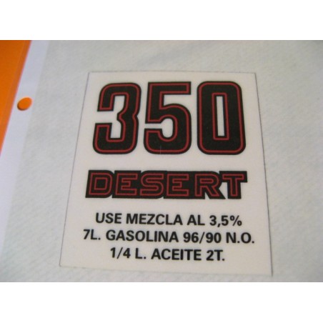 ossa 350 desert adhesivo de mezcla