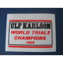 montesa ulf karlson campeona del mundo 1980 adhesivo de encima d