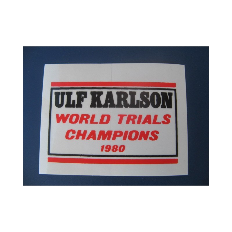 montesa ulf karlson campeona del mundo 1980 adhesivo de encima d