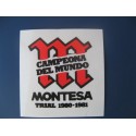 montesa campeona del mundo 1980-1981 adhesivo de encima del depo