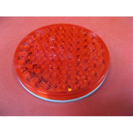 catadrioptico rojo base adhesiva de 55 mm