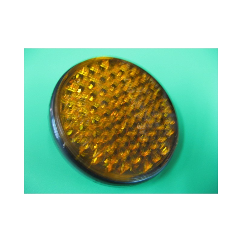 catadrioptico amarillo con tornillo de 55 mm