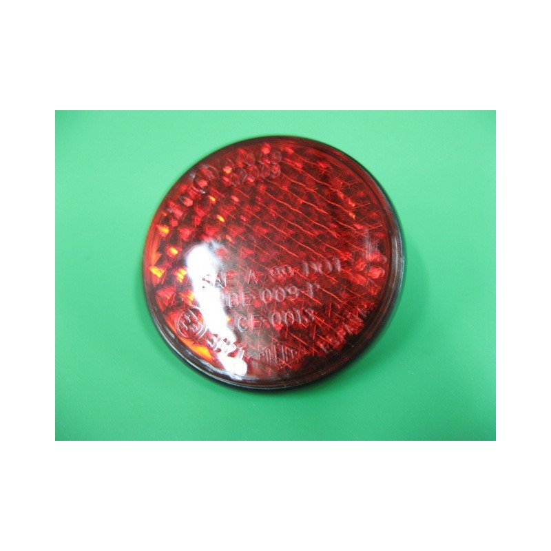 catadrioptico rojo con tornillo de 55 mm